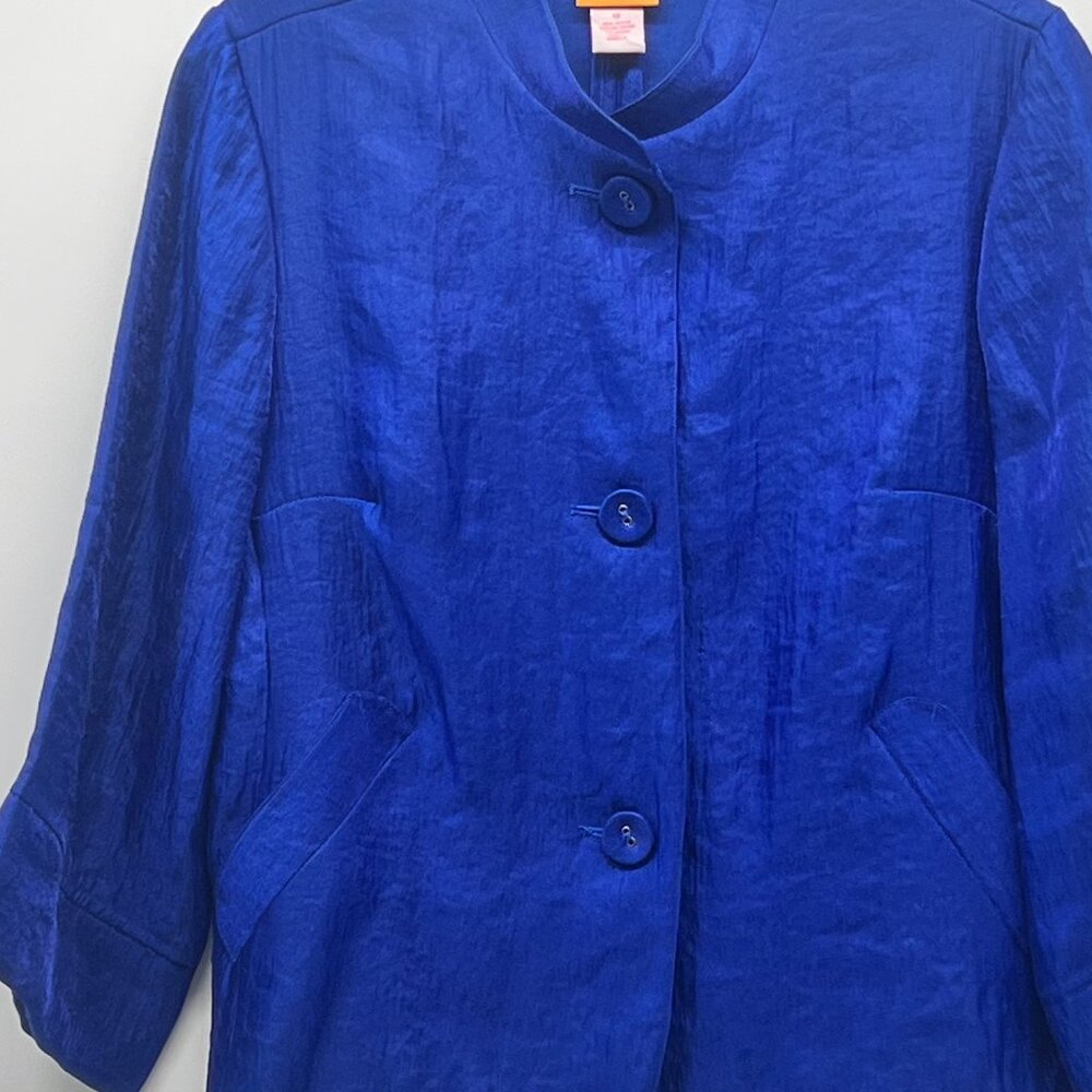 Ruby Rd. Beautiful Blue Jacket  Size 10 - Picture 2 of 5